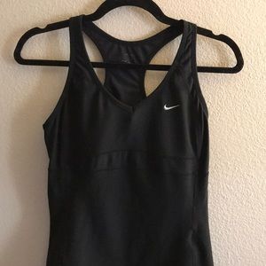 Black Nike Dry Fit Training Tank with Built-in Bra